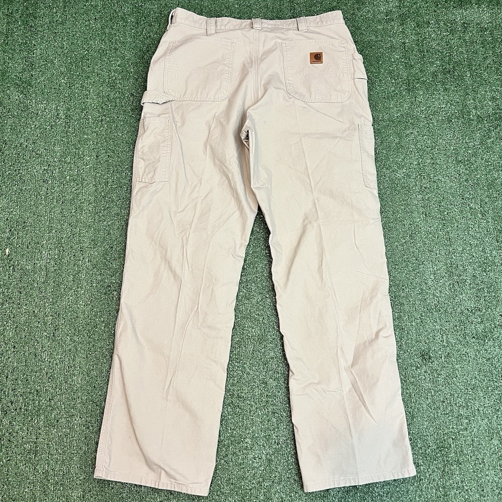 Carhartt Carpenter Original Dungaree Fit Pant Men's 38x34 B151 TAN Work Utility